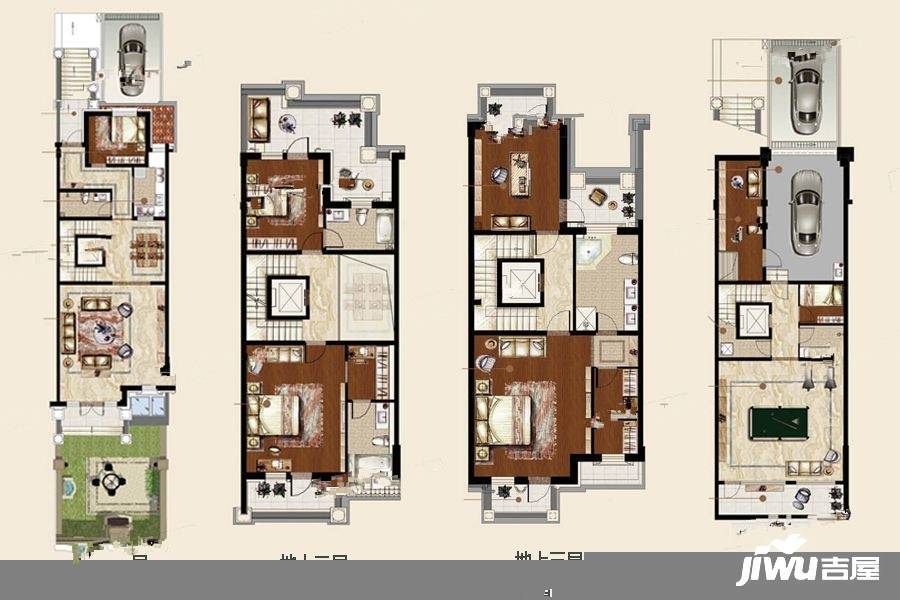 瑞马意墅6室3厅5卫390㎡户型图