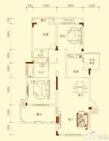 金科天湖小镇3室2厅2卫114㎡户型图