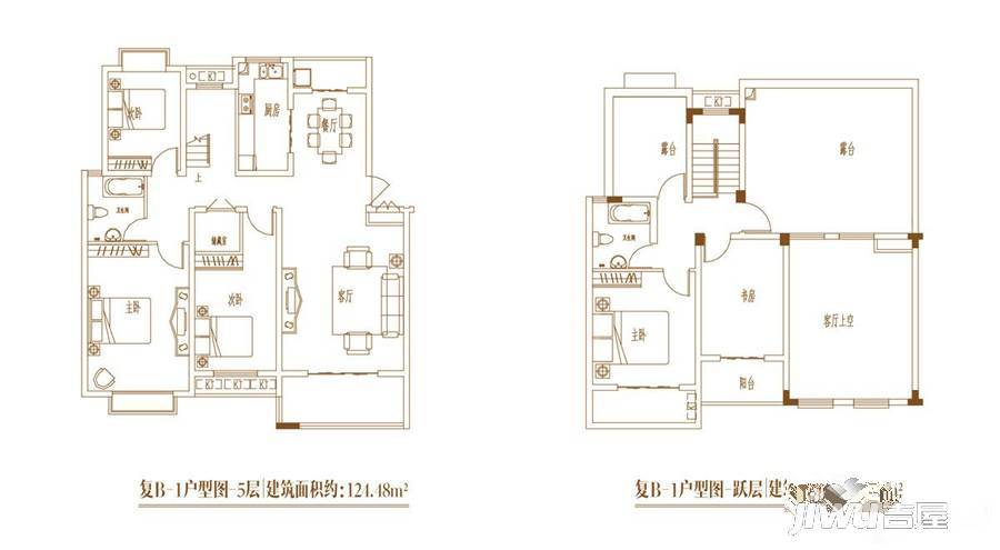 半山家园4室2厅1卫170.1㎡户型图