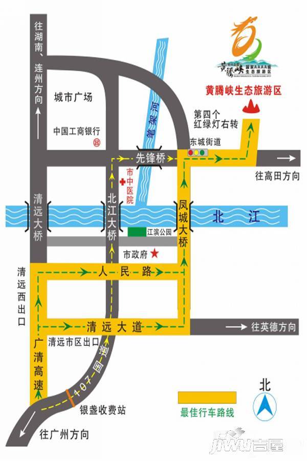 黄腾大院欢墅位置交通图