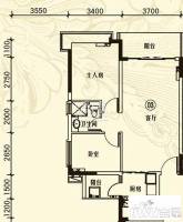 恒大世纪生态城2室1厅1卫78㎡户型图