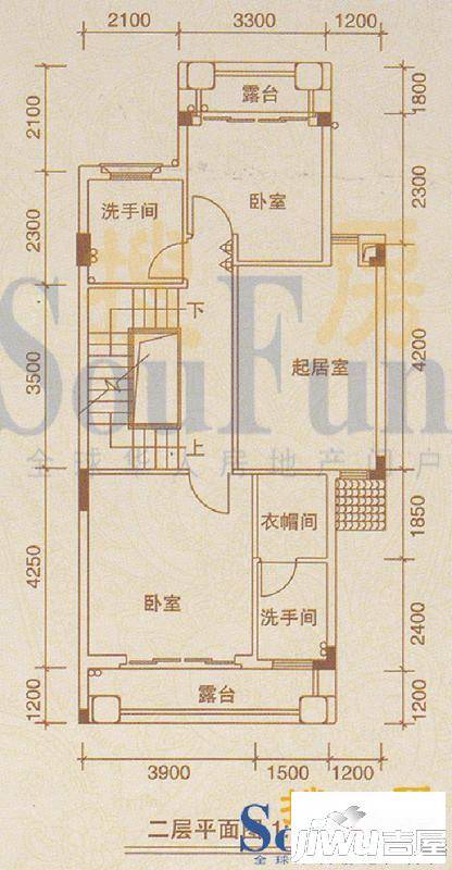 佛冈奥园温泉别墅普通住宅212㎡户型图