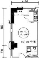 新洲人保大厦1室0厅0卫59.2㎡户型图