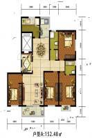 绿荫苑珑玺4室2厅2卫152.5㎡户型图