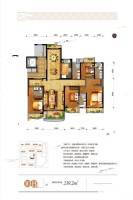 鸿基紫御观邸4室2厅4卫239.2㎡户型图