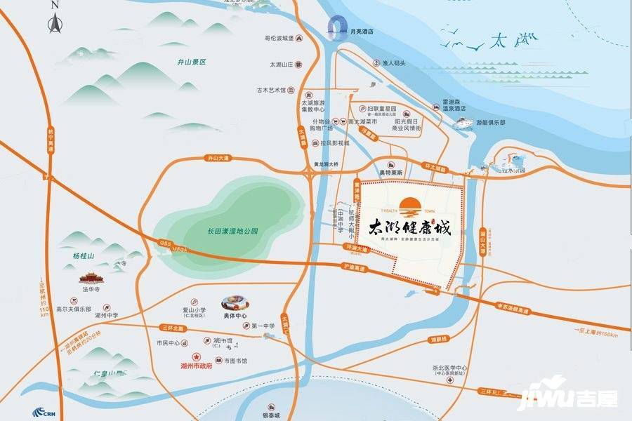 鑫远太湖健康城位置交通图
