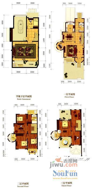 罗马风情城别墅8室2厅4卫382㎡户型图