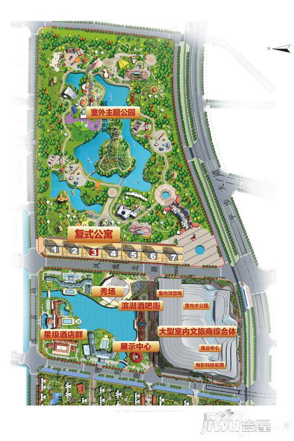 广州融创文旅城规划图