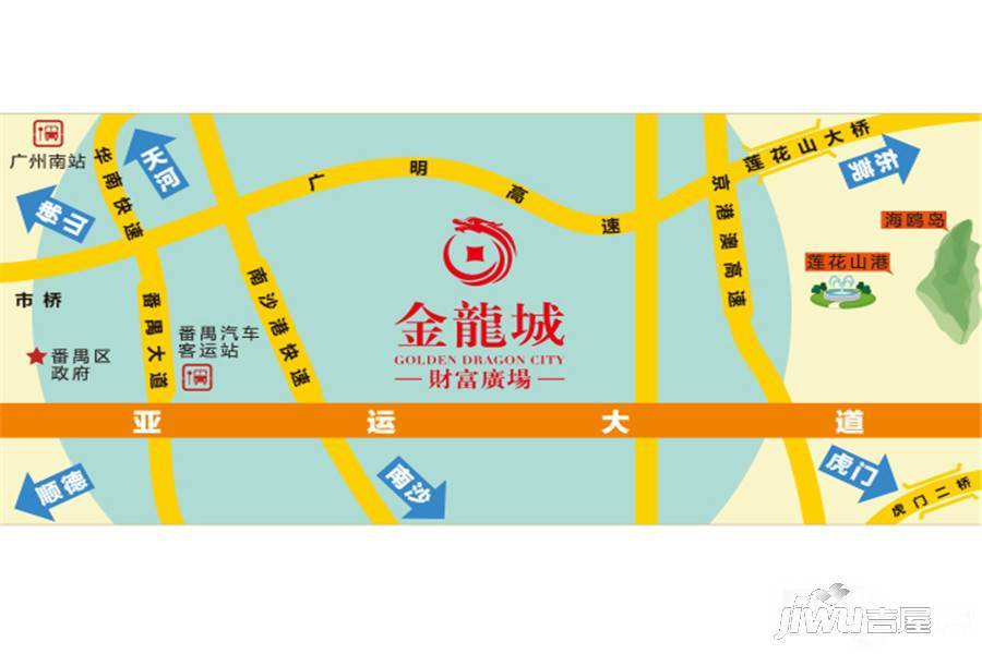 金龙城财富广场(商用)位置交通图图片
