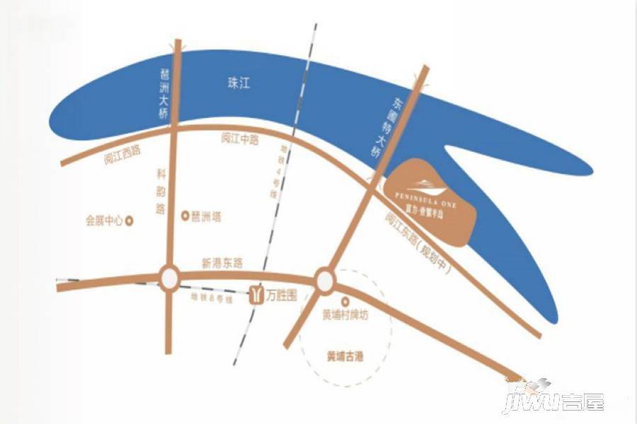 广州富力壹號半岛位置交通图图片