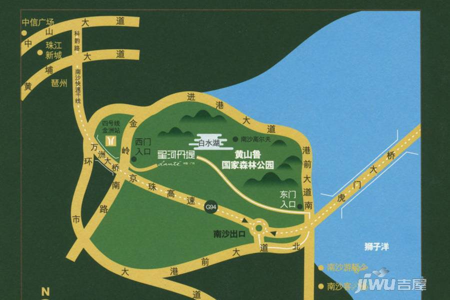 星河丹堤位置交通图7