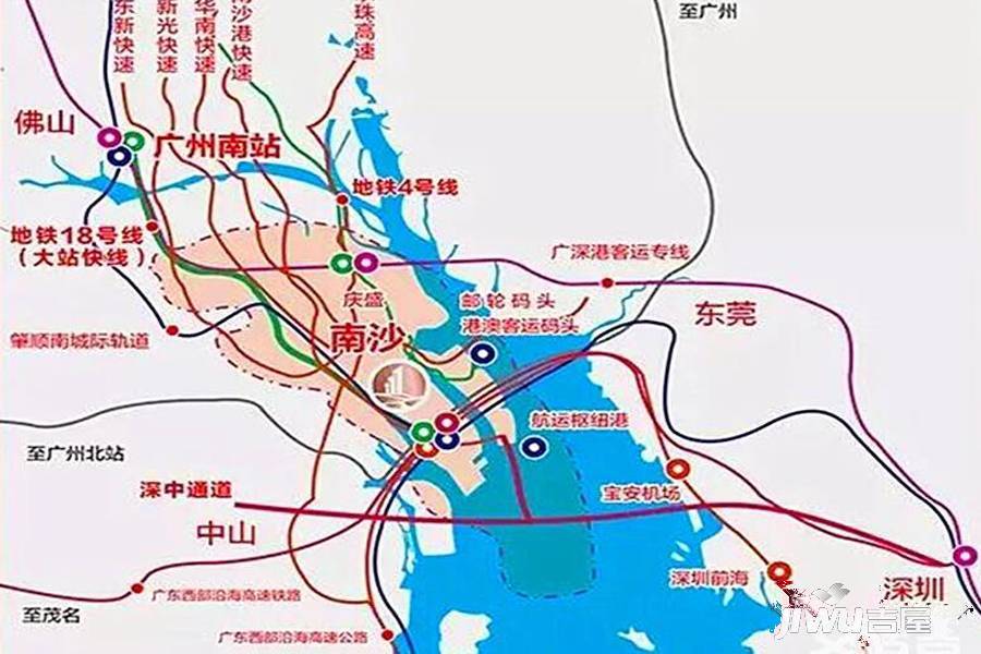 珠江源昌花园位置交通图