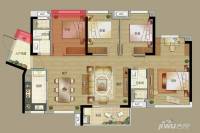 富力万科云启(商用)4室2厅2卫127㎡户型图