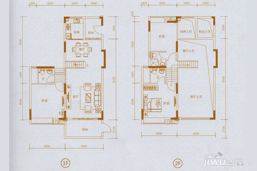 荔山雅筑3室2厅2卫135㎡户型图