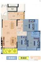 丽水蓝天3室2厅2卫115㎡户型图