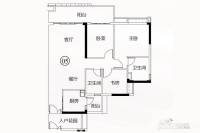 越秀滨海悦城3室2厅2卫115㎡户型图