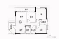 越秀滨海悦城3室2厅2卫101㎡户型图