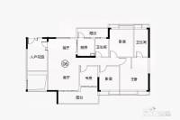 越秀滨海悦城4室2厅2卫140㎡户型图