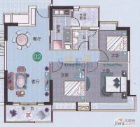 广州新塘新世界花园3室2厅1卫94.5㎡户型图