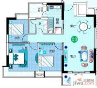 广州新塘新世界花园3室2厅1卫94.9㎡户型图