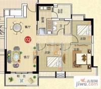 广州新塘新世界花园3室2厅1卫94.8㎡户型图