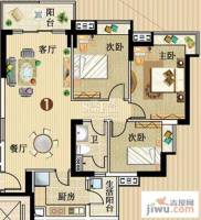 广州新塘新世界花园3室2厅0卫95.3㎡户型图