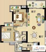 广州新塘新世界花园2室2厅0卫77.7㎡户型图