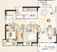 广州新塘新世界花园2室2厅1卫82.1㎡户型图