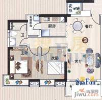 广州新塘新世界花园2室2厅1卫82.3㎡户型图
