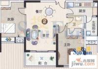 广州新塘新世界花园2室2厅1卫83.3㎡户型图