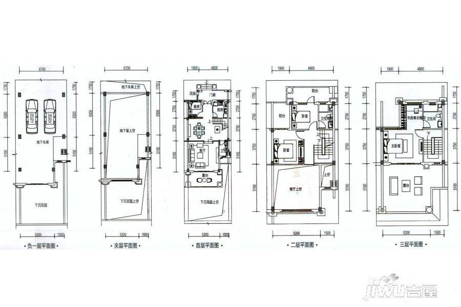 敏捷·锦绣星辰4室2厅3卫174㎡户型图