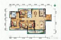 宝兴翠园4室2厅2卫142㎡户型图