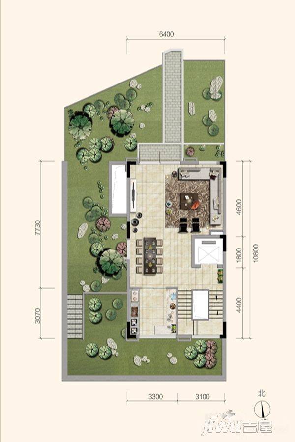 中惠睿元3室2厅4卫208㎡户型图