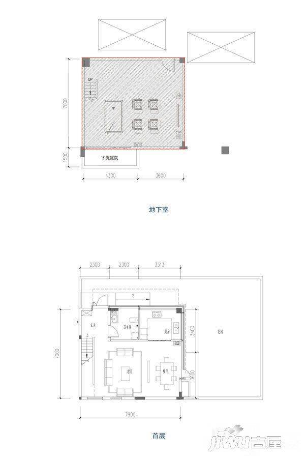 保利星海小镇3室2厅3卫134㎡户型图