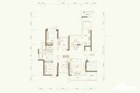 华发四季名苑4室2厅2卫142㎡户型图