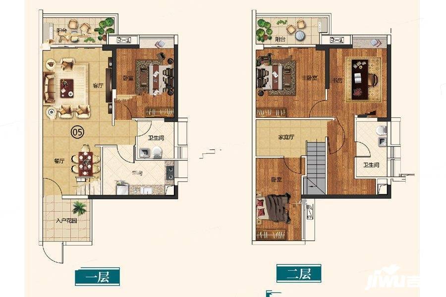 越秀星汇云城4室3厅2卫109㎡户型图