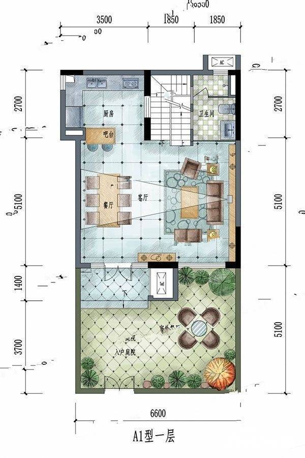 保利半岛4室2厅3卫137㎡户型图