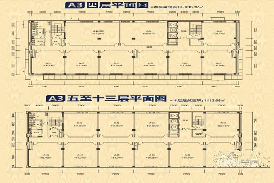 中贸国际1室1厅1卫111㎡户型图