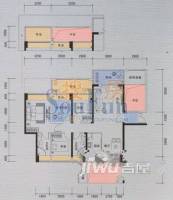 鼎盛广场3室2厅2卫117㎡户型图