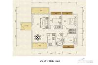 永兴国际城3室2厅1卫110㎡户型图