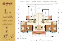 盛和园3室2厅2卫102.2㎡户型图