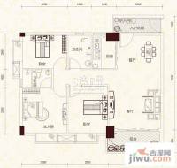 御景豪庭凯旋郡3室2厅2卫100.5㎡户型图