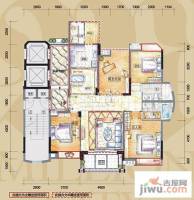 万城3室2厅2卫150.8㎡户型图