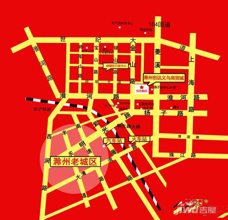 滁州创达义乌商贸城规划图图片