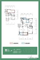 和顺东方花园3室2厅2卫169㎡户型图