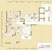 万城3室2厅2卫142㎡户型图