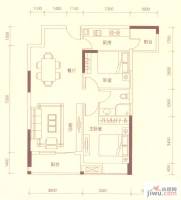 花样年康城四季御峰2室2厅1卫81㎡户型图