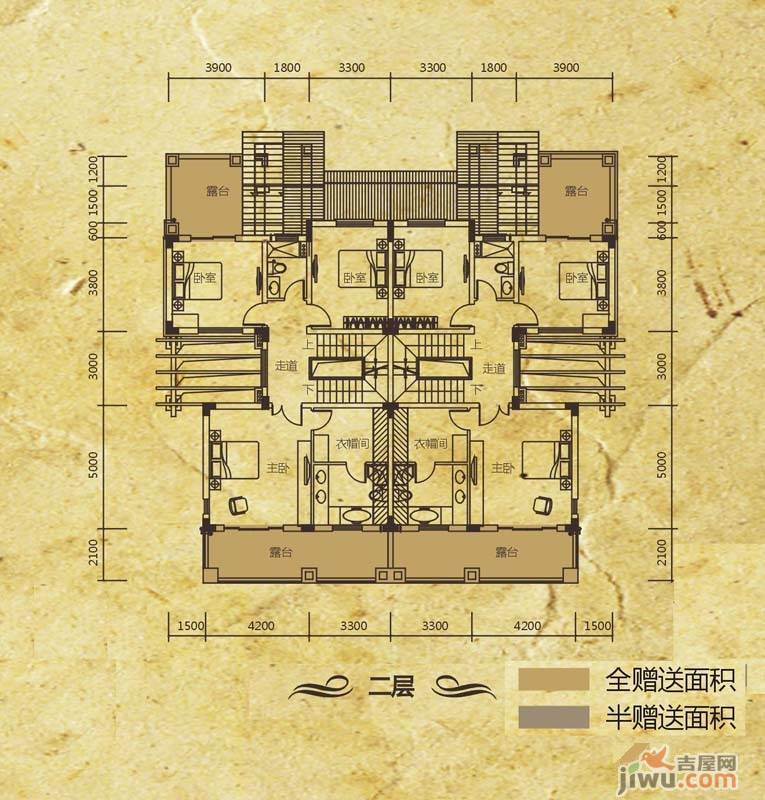 惠阳振业城4室2厅0卫228.2㎡户型图