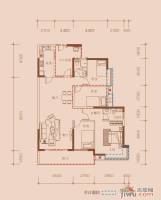 鹏达御西湖3室2厅2卫145㎡户型图