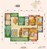 华基江山局外4室2厅2卫171.3㎡户型图